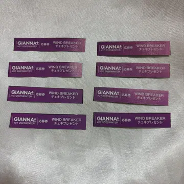 GIANNA+ WIND BREAKER 응모권