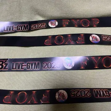 B'z LIVE-GYM 2025 은색 테이프 2개 노컷