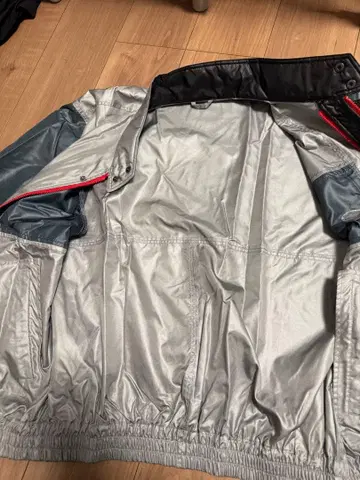 RARE VINTAGE AIR FLEET 나일론 자켓 실버/그레이