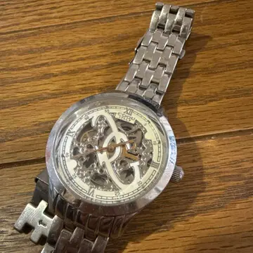 자동 와인딩 스켈레톤 시계 스테인리스 정크제품