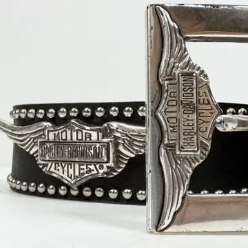 Harley Davidson 할리데이비슨 스터드 벨트 블랙