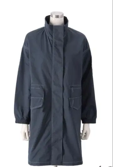 PERSON'S 퍼슨즈 칼라스티치 코트 네이비 M