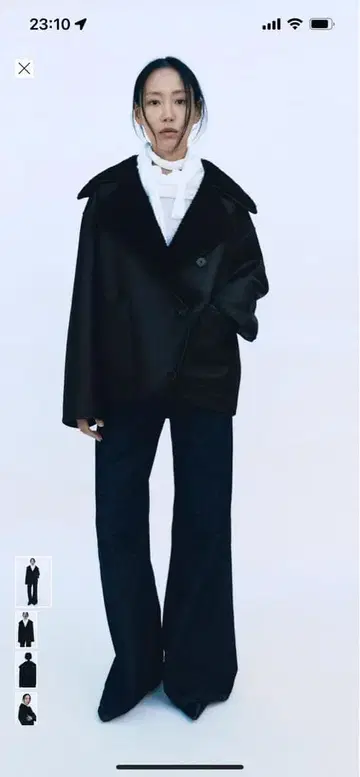 자라 더블 페이스 자켓 XS 블랙