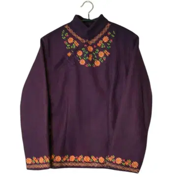 꽃무늬 자수 하이넥 자켓 동양풍 차이나 의상 에스닉