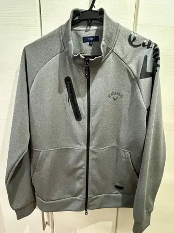 거의 새상품 Callaway LL 더블 니트 풀 집업 맨투맨 그레이