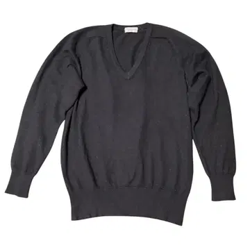 [ 캐시미어 100% ] Renirar 블랙 V넥 캐시미어 스웨터