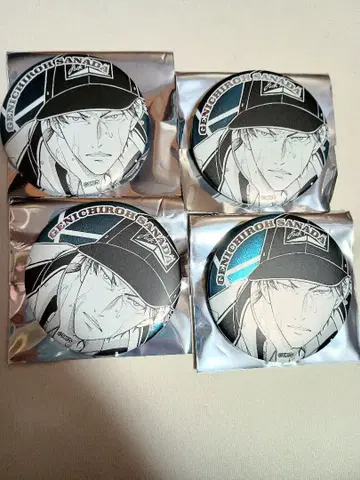 테니스의 왕자님 데코 컬렉션 캔뱃지 점프 페스타 사나다 4개 세트