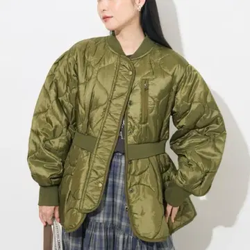 FREAK'S STORE 퀼트 자켓 아우터 페플럼 노카라