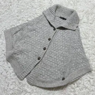 [ c7016 ] 판초 그레이 니트 여성용