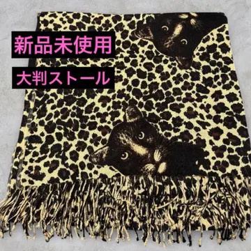 [새상품] 레오파드 대형 스톨 숄 표범 무늬 개성적