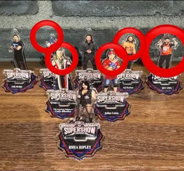 WWE SUPERSHOW JAPAN 2025 아크릴 스탠드 세트
