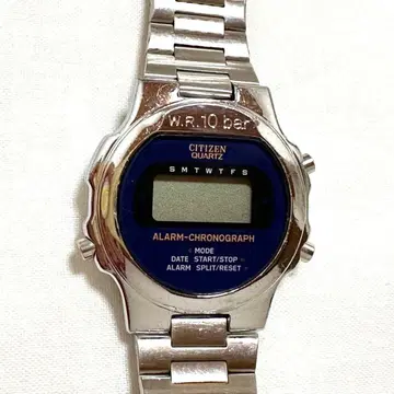 빈티지 CITIZEN 쿼츠 알람 크로노그래프 손목시계 정크