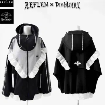 REFLEM x DimMoire 정품 집업 프릴 저리 후드티