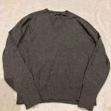 던힐 PURE CASHMERE 그레이 V넥 스웨터 L