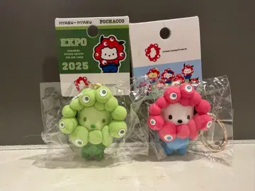 산리오 미야쿠미야쿠 키링 포차코 최애 컬러 & 파스텔 세트