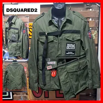 정가 16만 Dsquared2 D링 와펜 지퍼 밀리터리 자켓