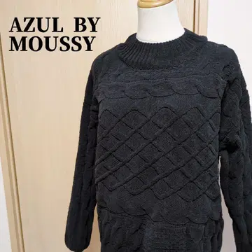 AZUL BY MOUSSY 아줄바이마우지 케이블 니트 풀오버