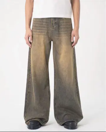 asapmode Relaxed Fit Wide Denim Pants