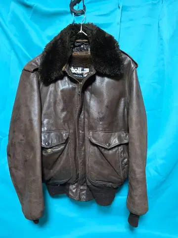 Schott 브라운 가죽 자켓 40