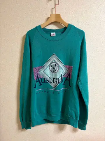 JERZEES Australia 패턴 빈티지 트레이닝복