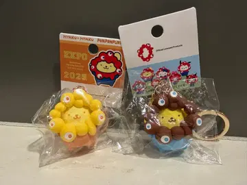 산리오 x 미야쿠미야쿠 키링 파스텔 & 최애 컬러 폼폼푸딩