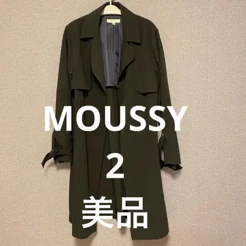 MOUSSY 블랙 트렌치코트 사이즈 2