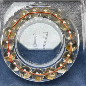 비가열 시트린 팔찌 무지개 포함 12-189