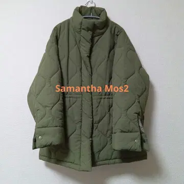[ 익명/미사용 ] Samantha Mos2 올리브 퀼팅 자켓
