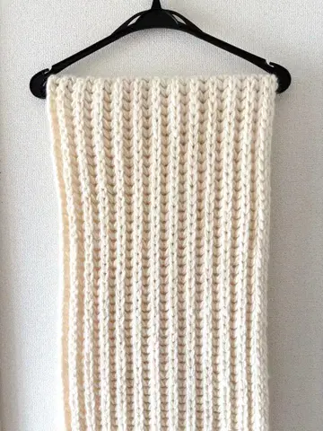 머플러 ASAUCE MELER 아소스메레 아이보리 니트