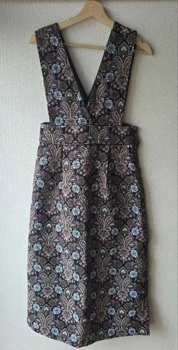 페이즐리 무늬 자카드 원피스