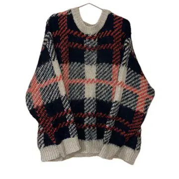 FREAK'S STORE 체크 무늬 니트 프리 사이즈