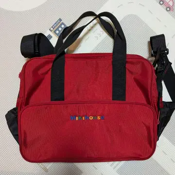 미키하우스 레드 숄더백