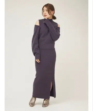 프레이 아이디 2세트 레이어드 니트 풀오버 타이트 니트 스커트