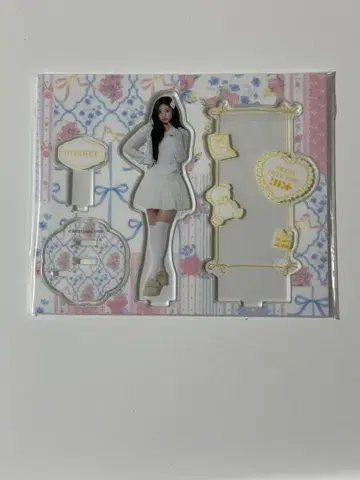 아크릴 스탠드 꽃무늬 디자인 약 15cm