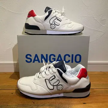 SANGACIO 스니커즈 화이트/네이비/레드/28cm