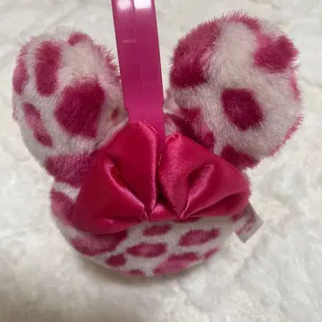 디즈니 미니 귀도리 레오파드 무늬