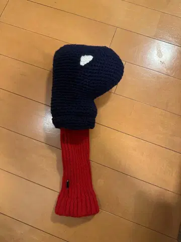 니트 장갑형 골프헤드커버 네이비/레드