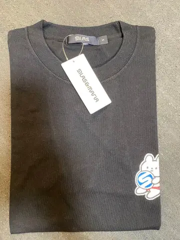 SILAS 블랙 T셔츠 캐릭터