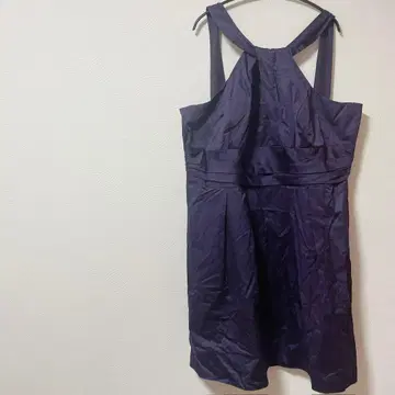 새상품급 슬리브리스 무릎 기장 원피스 다크 퍼플