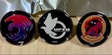 에이스 컴뱃 30주년 엠블럼 돔 핀 배지 3종 세트