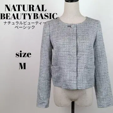 [ a1554 ] 내추럴 뷰티 베이직 새상품급 노카라 자켓 M