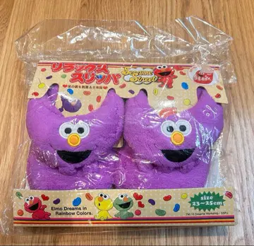 세서미 스트릿 엘모 퍼플 릴랙스 슬리퍼 5개 손가락 슬리퍼