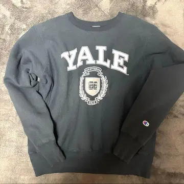 Champion Yale 네이비 빨간색 택 리버스 위브 USA L 사이즈