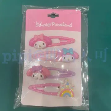 마이멜로디 헤어 클립 세트 헤어핀 퓨로 산리오