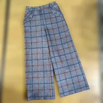 새상품 코타케 마사루 Vim up 체크 무늬 와이드 팬츠