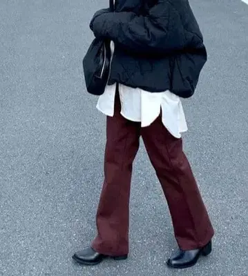 [ VACANCY ] 세미 플레어 기모 팬츠