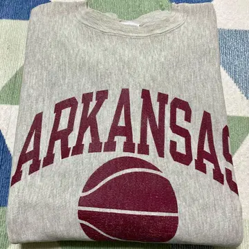 90s 챔피언 농구 삼단 리버스 위브 자수 택 USA제 XL 사이즈