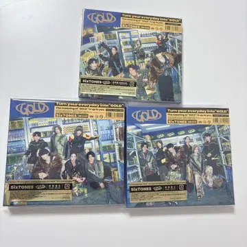 SixTONES GOLD 3가지 형태