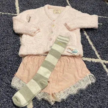 플리스 가디건과 룸웨어 세트