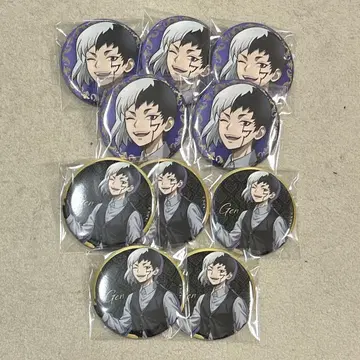 Dr.STONE THE캐릭터 블랙 수트 캔뱃지 겐 10개